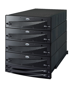 Clariion CX3-10 в максимальной конфигурации с четырьмя дисковыми полками