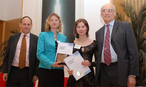 Энтони Брентон, Ирина Зотеева, Татьяна Баранова и Хью Хамфрис (слева направо) — главные герои Татьяниного дня в Посольстве Великобритании в России