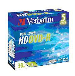Двухслойные HD DVD-R Verbatim