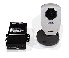 Основные компоненты комплекта мобильного видеонаблюдения: камера и Ethernet-CDMA маршрутизатор