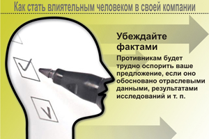 Убеждайте фактами. Противникам будет трудно оспорить ваше предложение, если оно обосновано отраслевыми данными, результатами исследований и т. п.