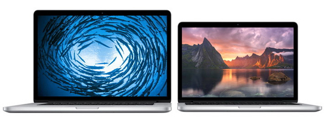 MacBook Pro на процессорах Intel Haswell в версиях с 13,3- и 15,4-дюймовыми Retina-экранами MacBook Pro на процессорах Intel Haswell в версиях с 13,3- и 15,4-дюймовыми Retina-экранами