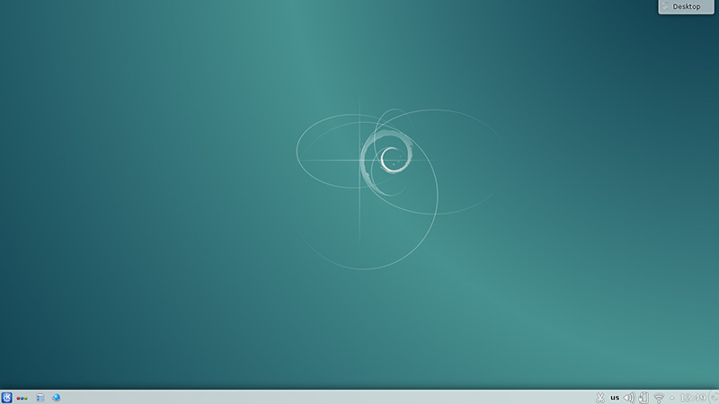 Система Debian 8, рабочий стол KDE Система Debian 8, рабочий стол KDE