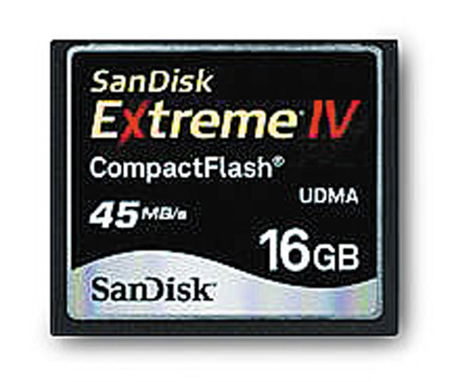 Sandisk Extreme IV CompactFlash Sandisk Extreme IV CompactFlash
