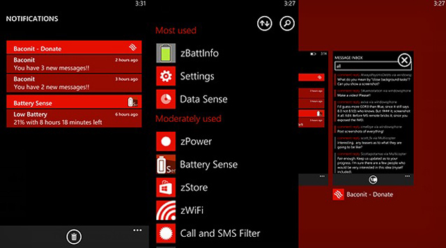 Фото Центра уведомлений из утёкшего в Сеть обновления Windows Phone 8 Фото Центра уведомлений из утёкшего в Сеть обновления Windows Phone 8