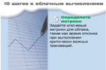 Определите метрики. Задайте ключевые метрики для облака, такие как время отклика при выполнении критически важных транзакций.
