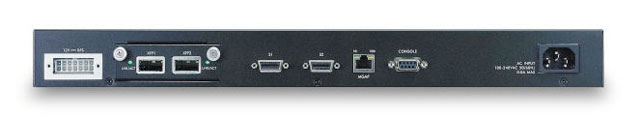 Маршрутизирующий Ethernet-коммутатор ZyXEL XGS-4728F (вид сзади) Маршрутизирующий Ethernet-коммутатор ZyXEL XGS-4728F (вид сзади)