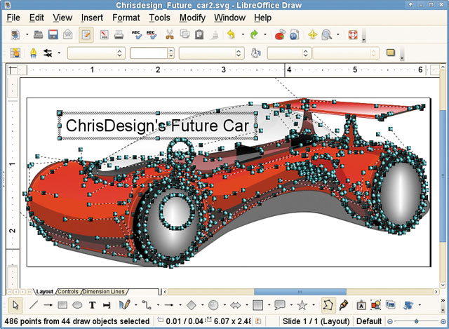 LibreOffice 3.3 Draw демонстрирует способность импортировать файлы SVG LibreOffice 3.3 Draw демонстрирует способность импортировать файлы SVG