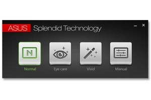 ASUS Splendid задает предустановленные параметры дисплея для универсального применения, просмотра фильмов и фотографий. Вы можете также вручную настроить цветовую температуру экрана, оттенки и насыщенность цветов. (Фото: Сандра Фогель / ZDNet)
