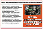 Семь сценариев заработка для VAR