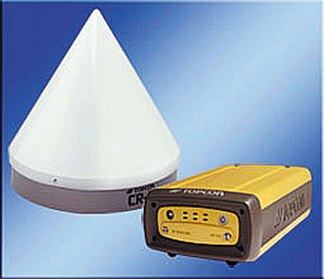 Трехсистемный приемник Topcon NET-G3 и его антенна Трехсистемный приемник Topcon NET-G3 и его антенна