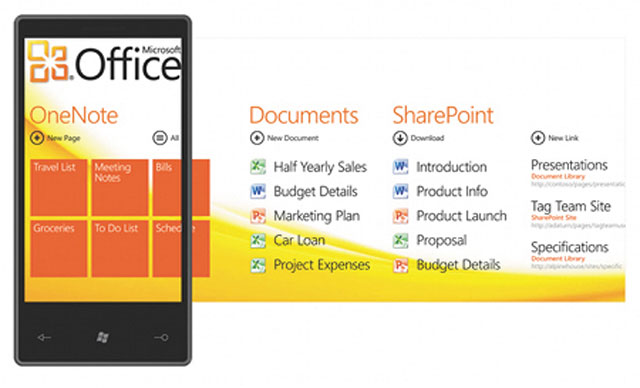 Office-хаб в Windows Phone 7 Office-хаб в Windows Phone 7