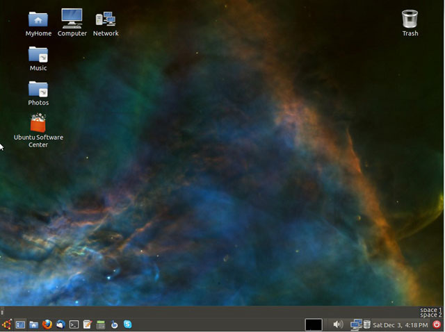 Адаптированный рабочий стол GNOME в Ubuntu 11.10. Источник: DeviceGuru. Адаптированный рабочий стол GNOME в Ubuntu 11.10. Источник: DeviceGuru.