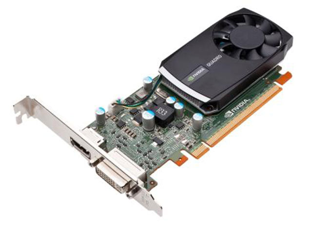 Низкопрофильный дизайн процессора NVIDIA Quadro 400 позволяет устанавливать его в системы небольшого форм-фактора Низкопрофильный дизайн процессора NVIDIA Quadro 400 позволяет устанавливать его в системы небольшого форм-фактора