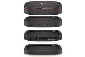 HP Elite Slice собирается как этажерка, используя для коммуникаций между модулями шину USB