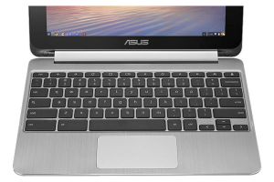 У Chromebook Flip качественная клавиатура, хотя некоторым пользователям клавиши покажутся маленькими