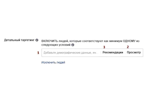Детальный таргетинг