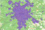 Зона покрытия LTE от Yota в Москве и области