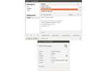 GNOME Font Manager (вверху) и окно с информацией о шрифте (внизу)