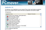 На исходной машине PCmover идентифицирует все исходные приложения и предлагает пользователю указать, какие из них будут переноситься в новую систему.