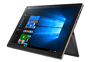 Интегрированный в корпус ASUS Transformer 3 Pro откидной упор с бесступенчатым шарниром поворачивается на угол до 155°